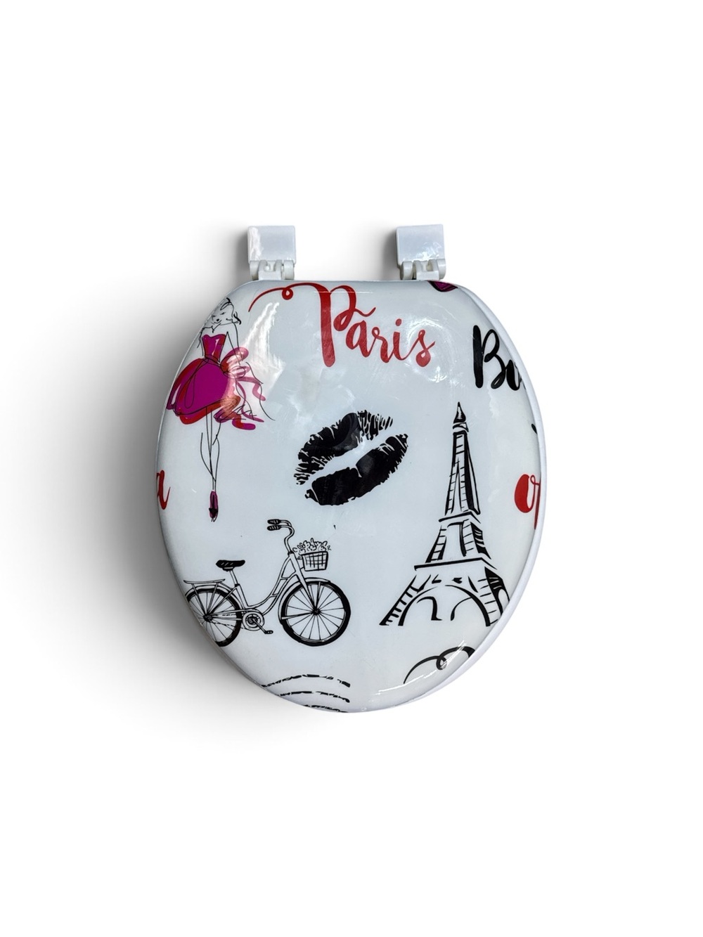 Paris Eiffel Tower Fashion Bicycle Novelty Toilet Seat with Lid